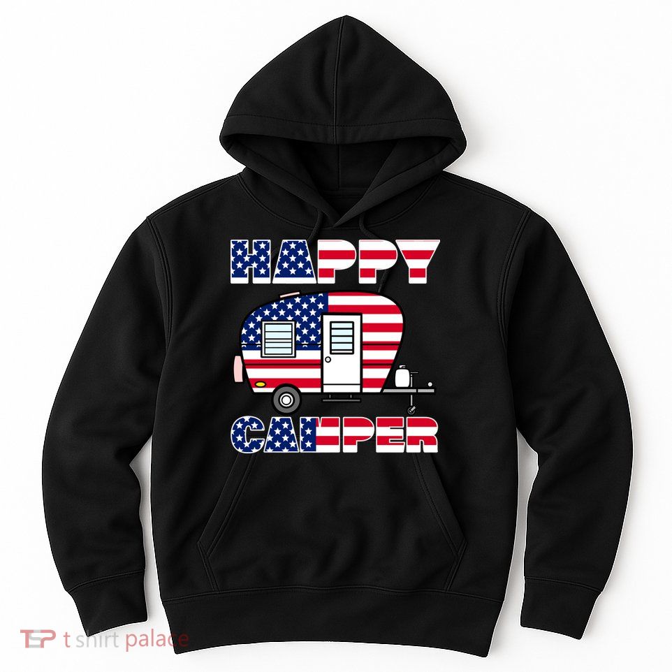 American Happy Camper USA Hoodie