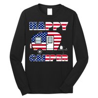 American Happy Camper USA Long Sleeve Shirt