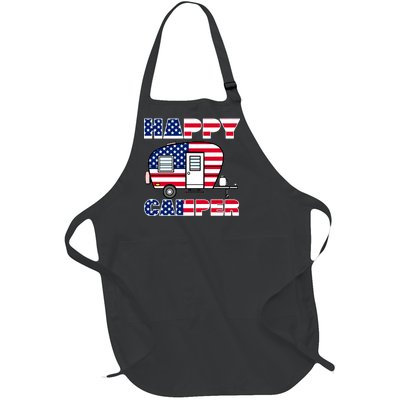 American Happy Camper USA Full-Length Apron With Pockets