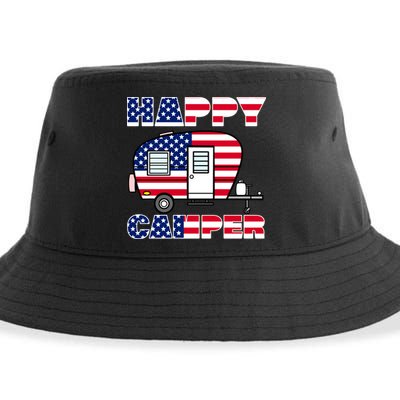 American Happy Camper USA Sustainable Bucket Hat
