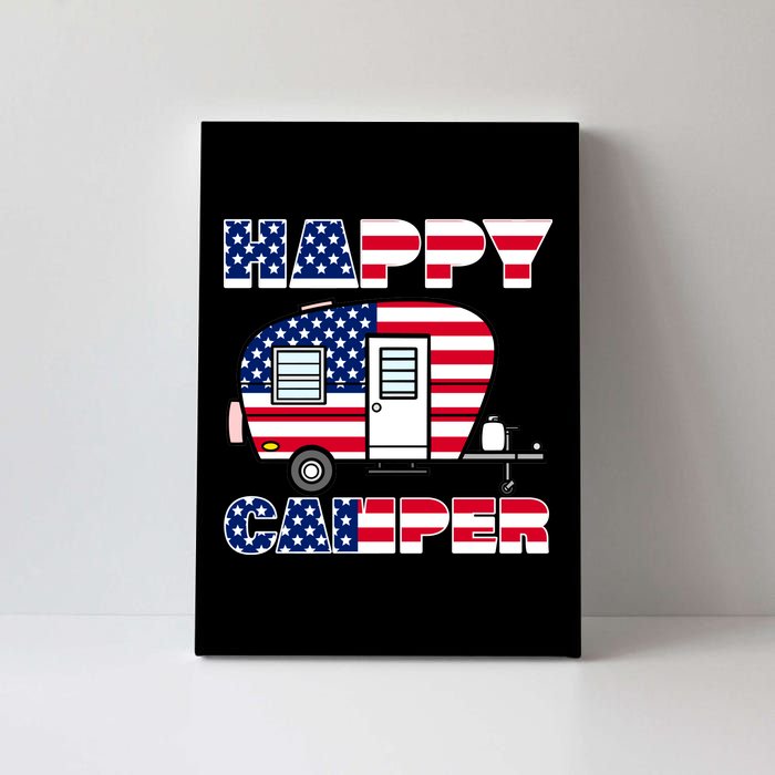 American Happy Camper USA Canvas