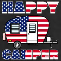 American Happy Camper USA Adult Drive Performance Visor