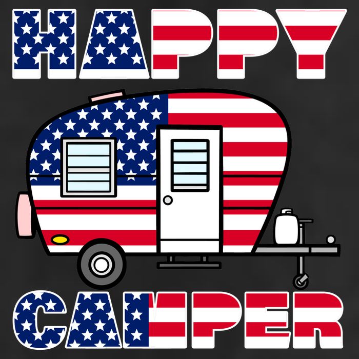 American Happy Camper USA Adult Drive Performance Visor
