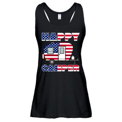 American Happy Camper USA Ladies Essential Flowy Tank