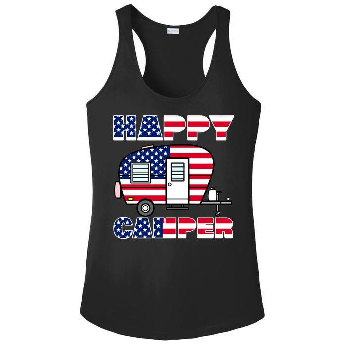 American Happy Camper USA Ladies PosiCharge Competitor Racerback Tank