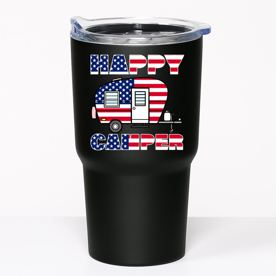 American Happy Camper USA Tumbler