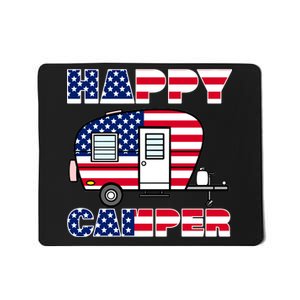 American Happy Camper USA Mousepad