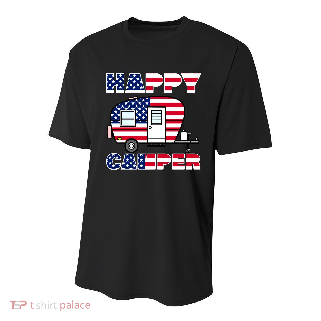 American Happy Camper USA Youth Performance Sprint T-Shirt