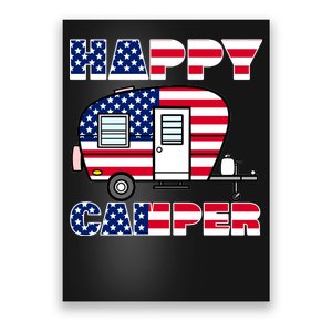 American Happy Camper USA Poster