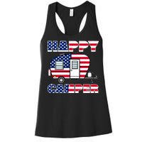 American Happy Camper USA Women's Racerback Tank