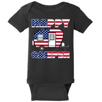 American Happy Camper USA Baby Bodysuit