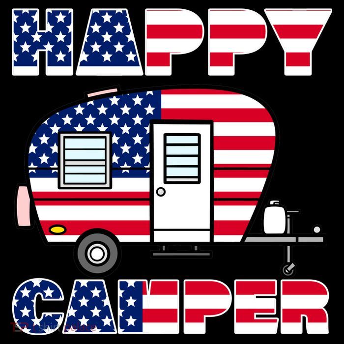 American Happy Camper USA Baby Bodysuit
