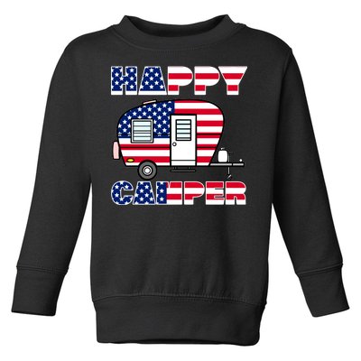 American Happy Camper USA Toddler Sweatshirt