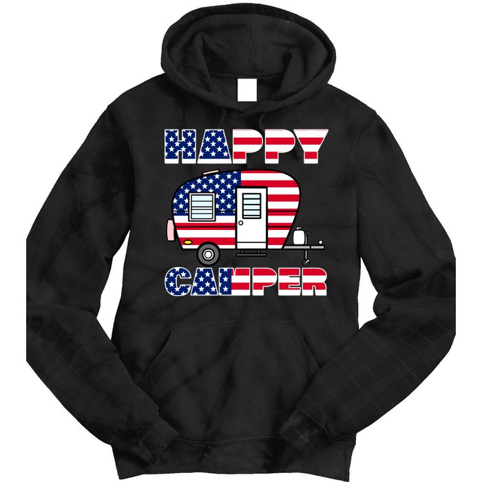 American Happy Camper USA Tie Dye Hoodie