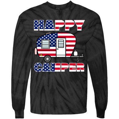 American Happy Camper USA Tie-Dye Long Sleeve Shirt