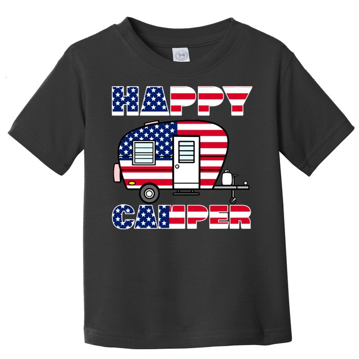 American Happy Camper USA Toddler T-Shirt