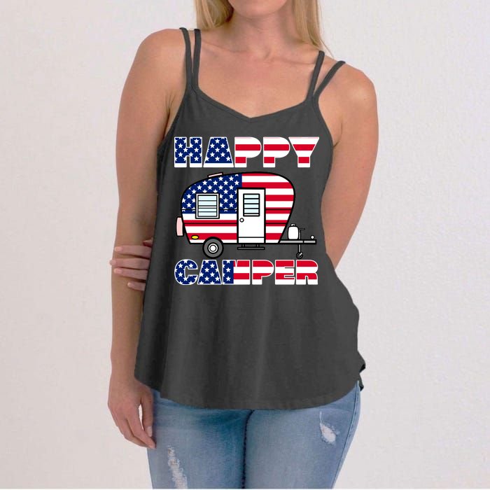 American Happy Camper USA Women's Strappy Tank