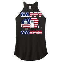 American Happy Camper USA Women's Perfect Tri Rocker Tank