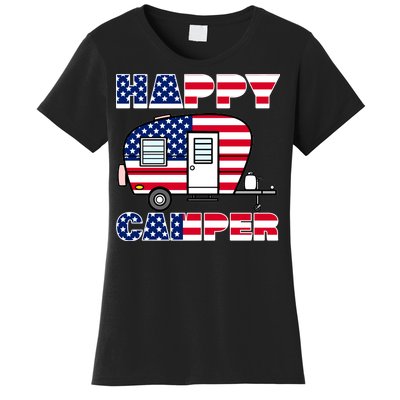 American Happy Camper USA Women's T-Shirt