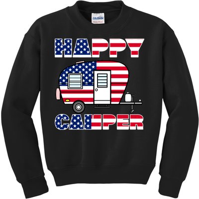 American Happy Camper USA Kids Sweatshirt