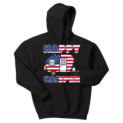 American Happy Camper USA Kids Hoodie