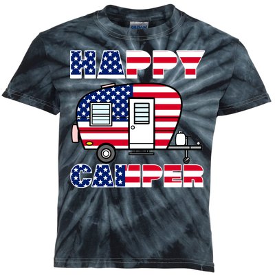 American Happy Camper USA Kids Tie-Dye T-Shirt