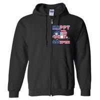 American Happy Camper USA Full Zip Hoodie