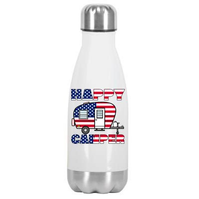 American Happy Camper USA Stainless Steel Insulated Water Bottle