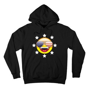 American Hippie Smiley Face Hoodie