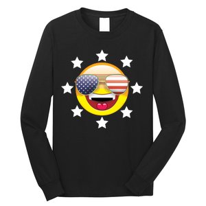 American Hippie Smiley Face Long Sleeve Shirt