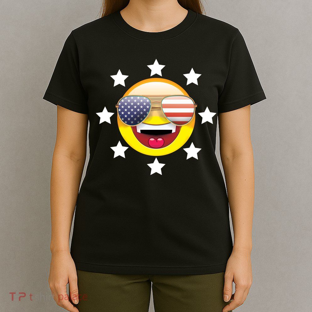 American Hippie Smiley Face T-Shirt