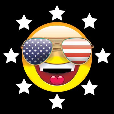 American Hippie Smiley Face T-Shirt