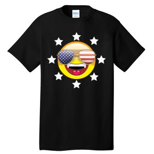 American Hippie Smiley Face Tall T-Shirt