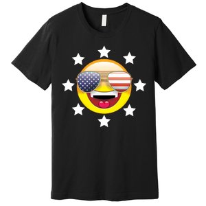 American Hippie Smiley Face Premium T-Shirt