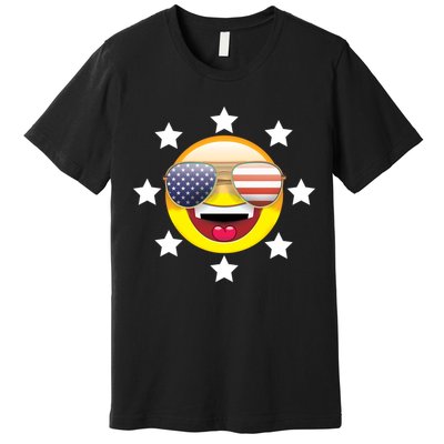 American Hippie Smiley Face Premium T-Shirt