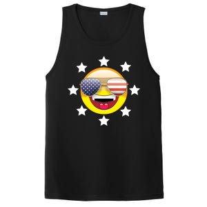 American Hippie Smiley Face PosiCharge Competitor Tank