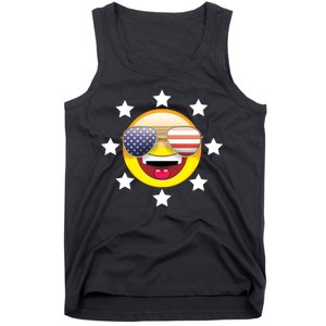 American Hippie Smiley Face Tank Top