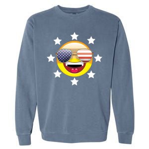 American Hippie Smiley Face Garment-Dyed Sweatshirt