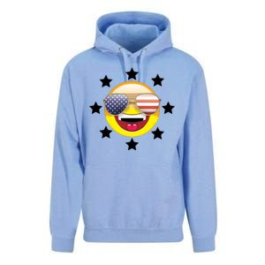 American Hippie Smiley Face Unisex Surf Hoodie