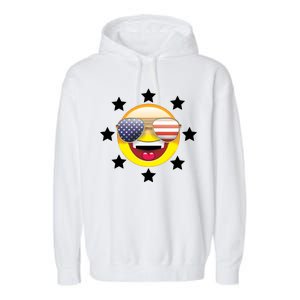 American Hippie Smiley Face Garment-Dyed Fleece Hoodie