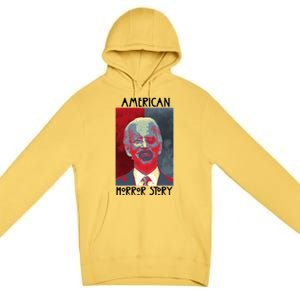 American Horror Funny Anti Biden Premium Pullover Hoodie