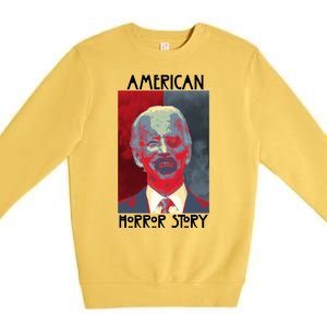 American Horror Funny Anti Biden Premium Crewneck Sweatshirt