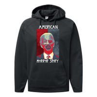 American Horror Funny Anti Biden Performance Fleece Hoodie