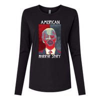 American Horror Funny Anti Biden Womens Cotton Relaxed Long Sleeve T-Shirt