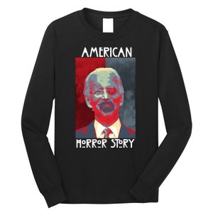 American Horror Funny Anti Biden Long Sleeve Shirt