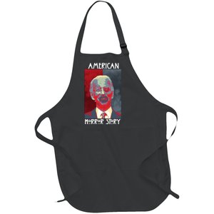 American Horror Funny Anti Biden Full-Length Apron With Pockets