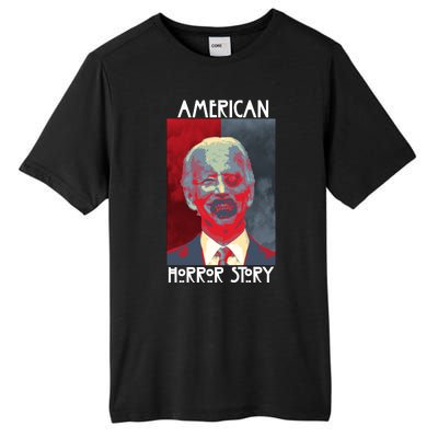 American Horror Funny Anti Biden Tall Fusion ChromaSoft Performance T-Shirt