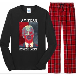 American Horror Funny Anti Biden Long Sleeve Pajama Set