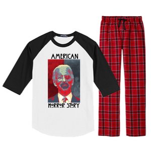 American Horror Funny Anti Biden Raglan Sleeve Pajama Set