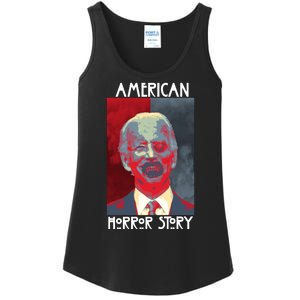 American Horror Funny Anti Biden Ladies Essential Tank